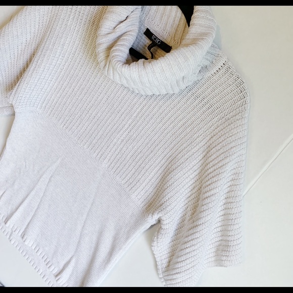 BCBG short sleeve cowl neck sweater - Picture 2 of 6